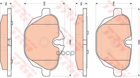 

Колодки дисковые з. BMW E60/E61 2.0 05> GDB1840 =1421 00 [34216788284]