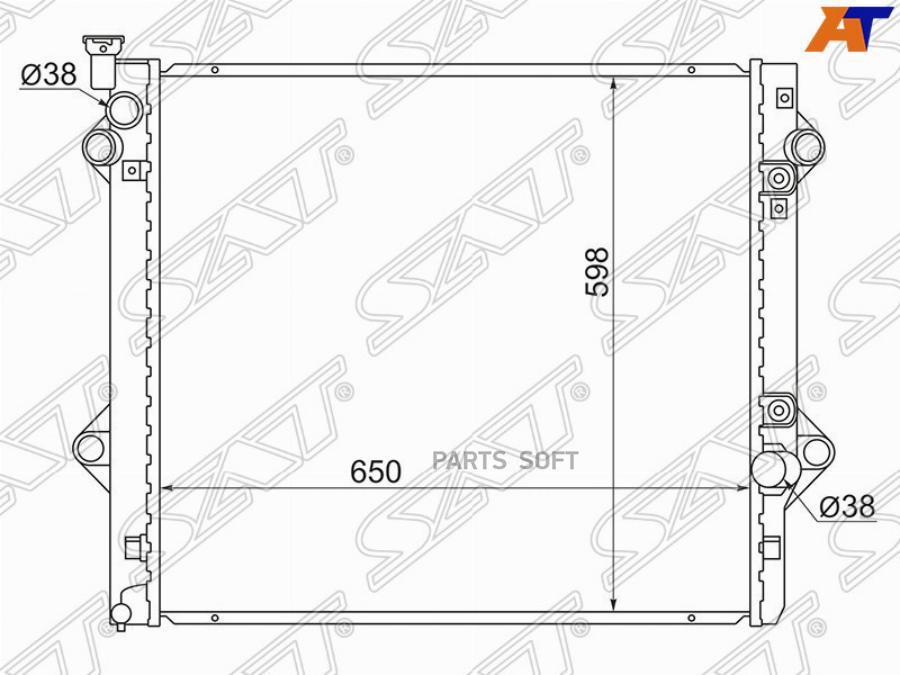 

Радиатор Lexus Gx470 2uz 02-07/Toyota Land Cruiser Prado/Surf 1kd 02-03 Sat арт. TY0009-12