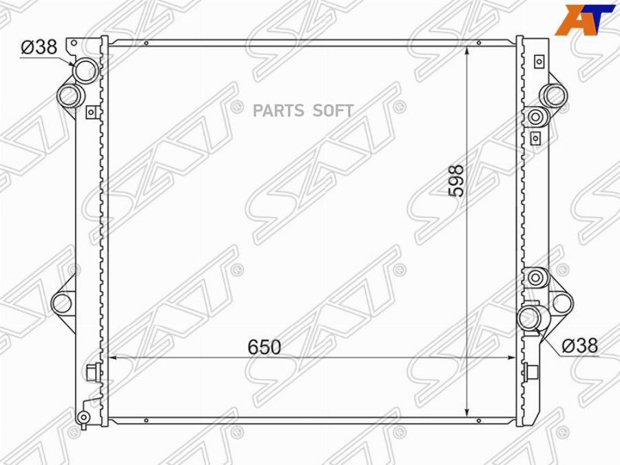 

Радиатор Toyota Land Cruiser Prado/Surf 1kd/Kz 03- Sat арт. TY0009-120-3.0D