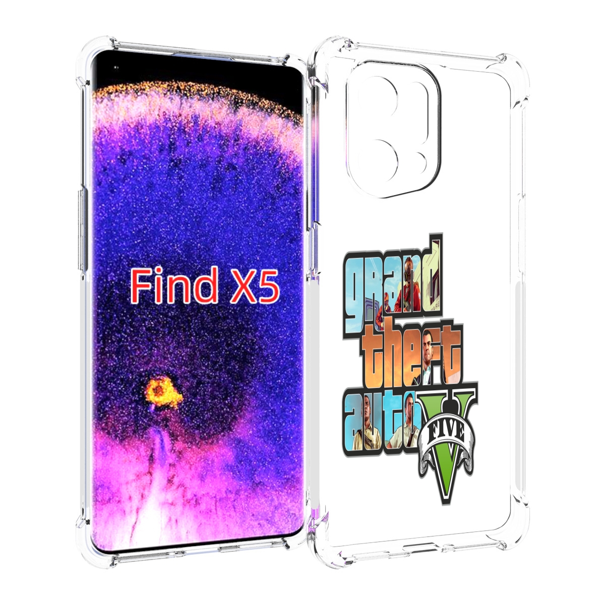 

Чехол MyPads игра гта для Oppo Find X5, Прозрачный, Tocco