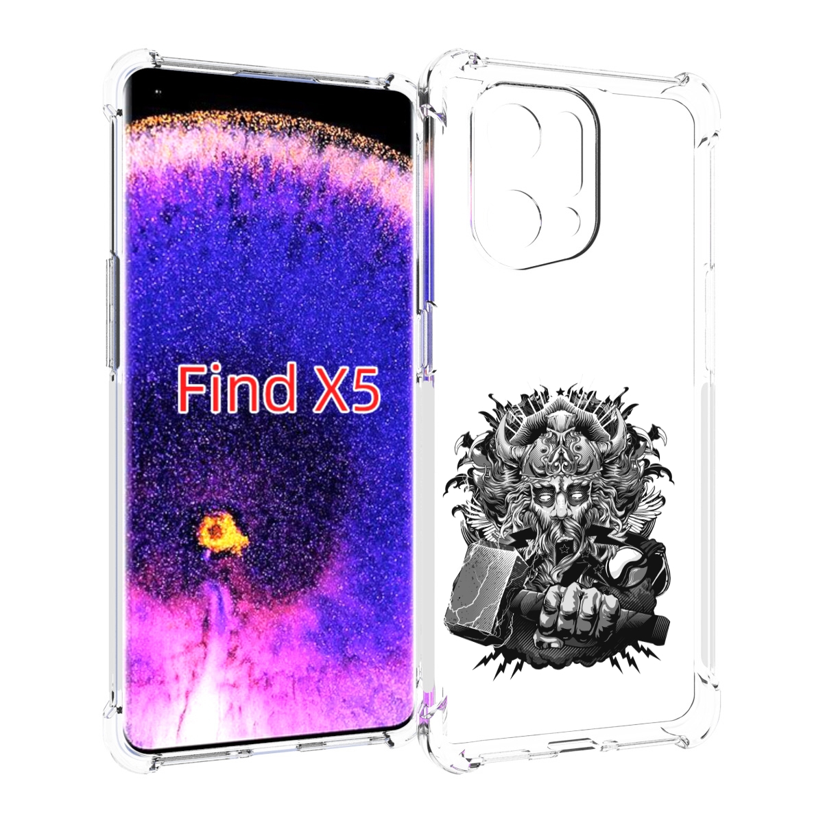 

Чехол MyPads злой тор для Oppo Find X5, Прозрачный, Tocco