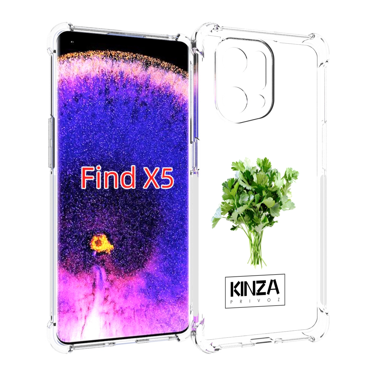 

Чехол MyPads Бренд Кинза для Oppo Find X5, Прозрачный, Tocco