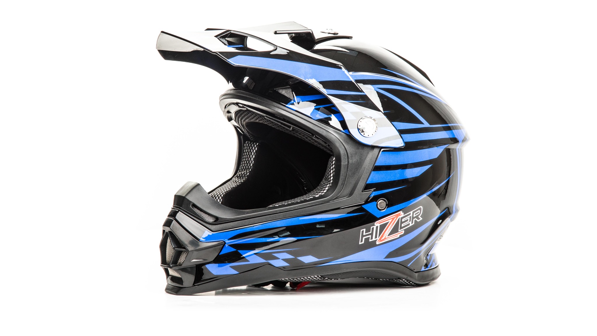 

Шлем мото кроссовый HIZER B6196 (S) #2 black/blue