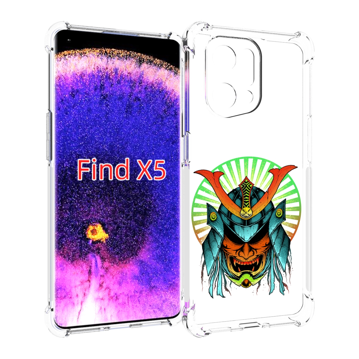 

Чехол MyPads ешимитсу рисунок для Oppo Find X5, Прозрачный, Tocco