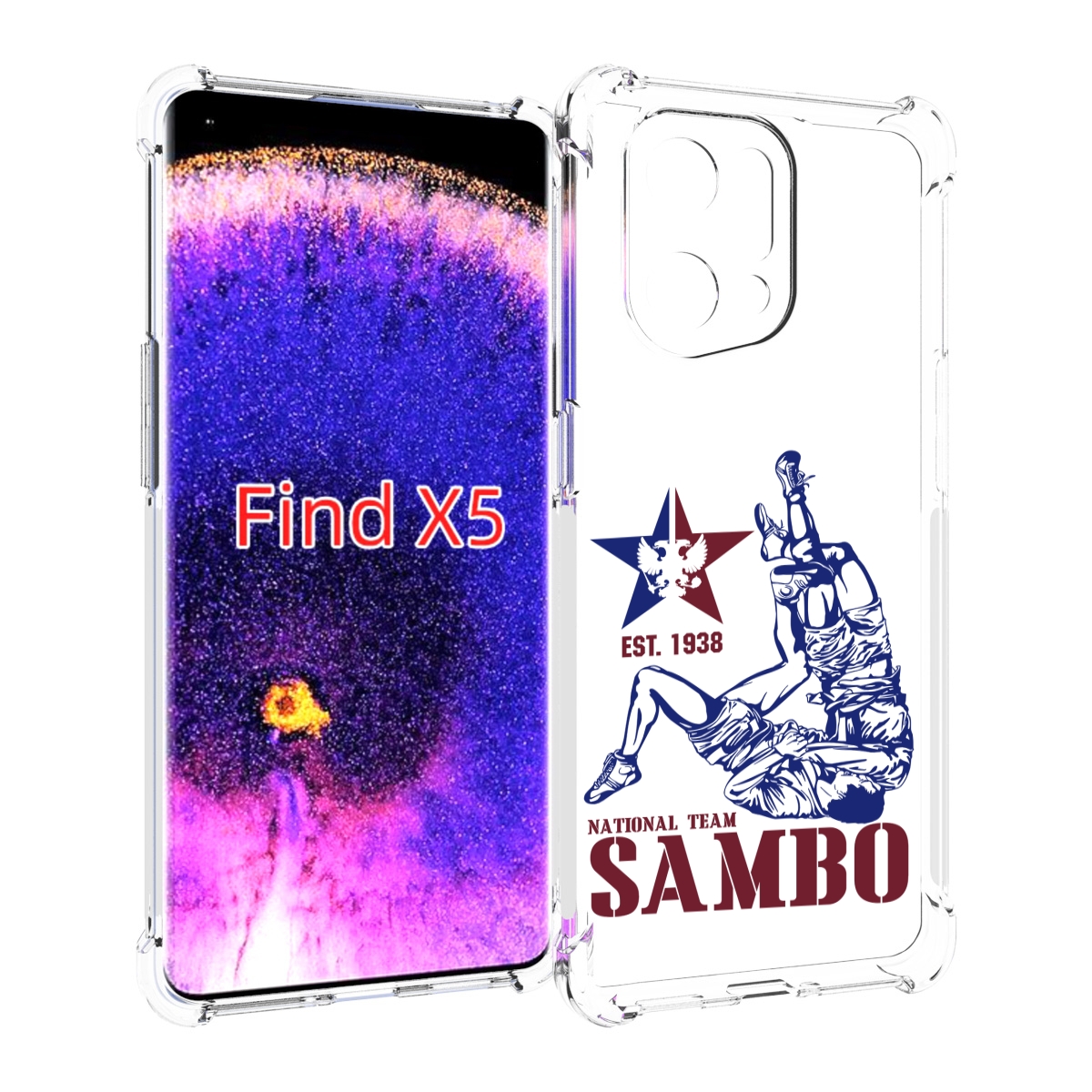 

Чехол MyPads единоборства самбо для Oppo Find X5, Прозрачный, Tocco