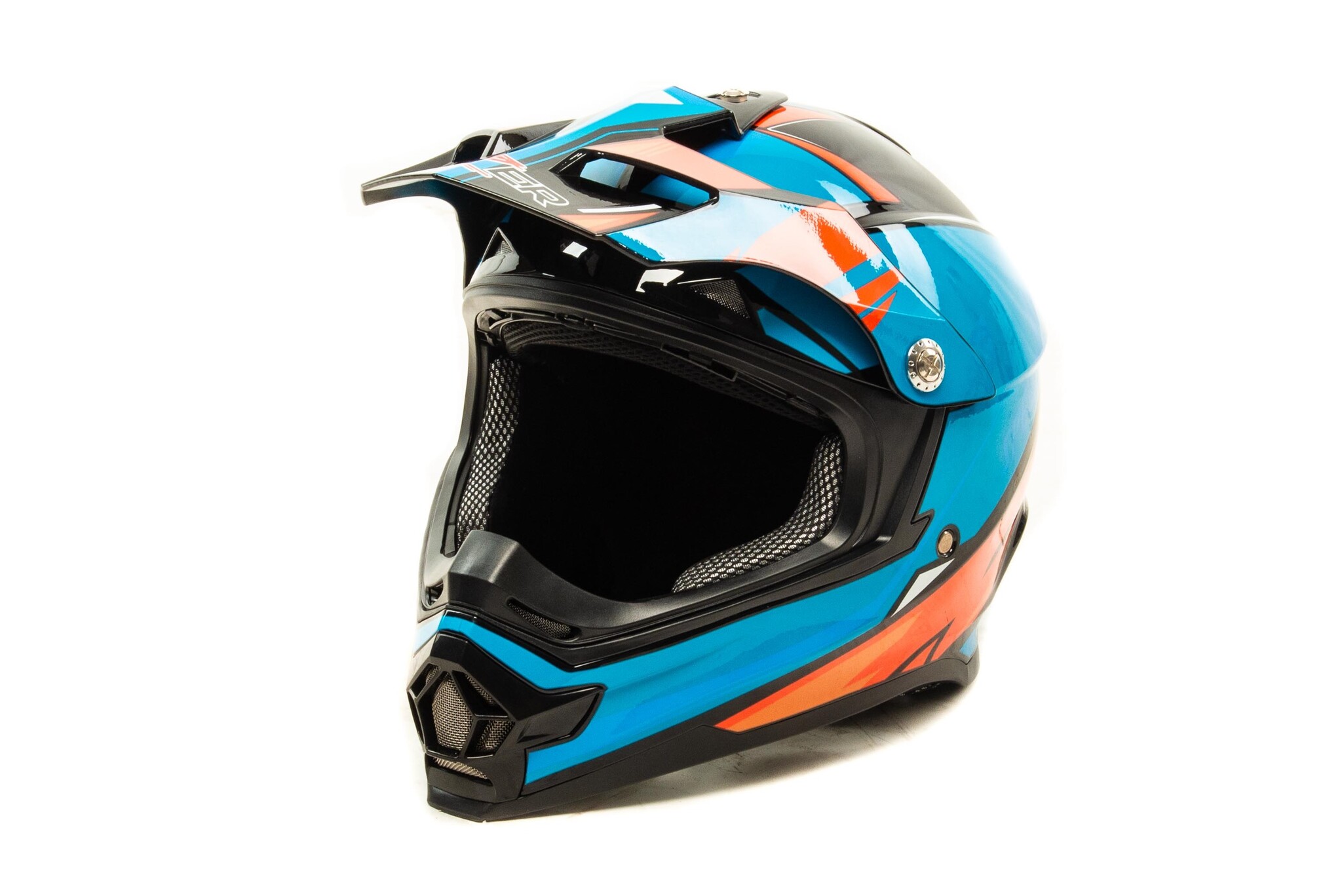 

Шлем мото кроссовый HIZER B6196 (M) #4 blue/red