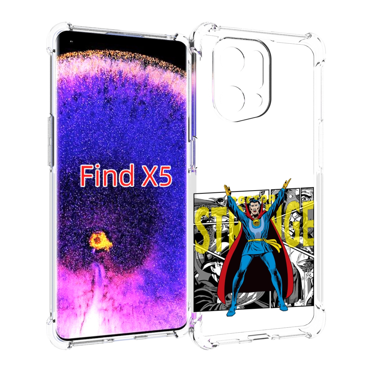 Чехол MyPads доктор стренж комикс для Oppo Find X5