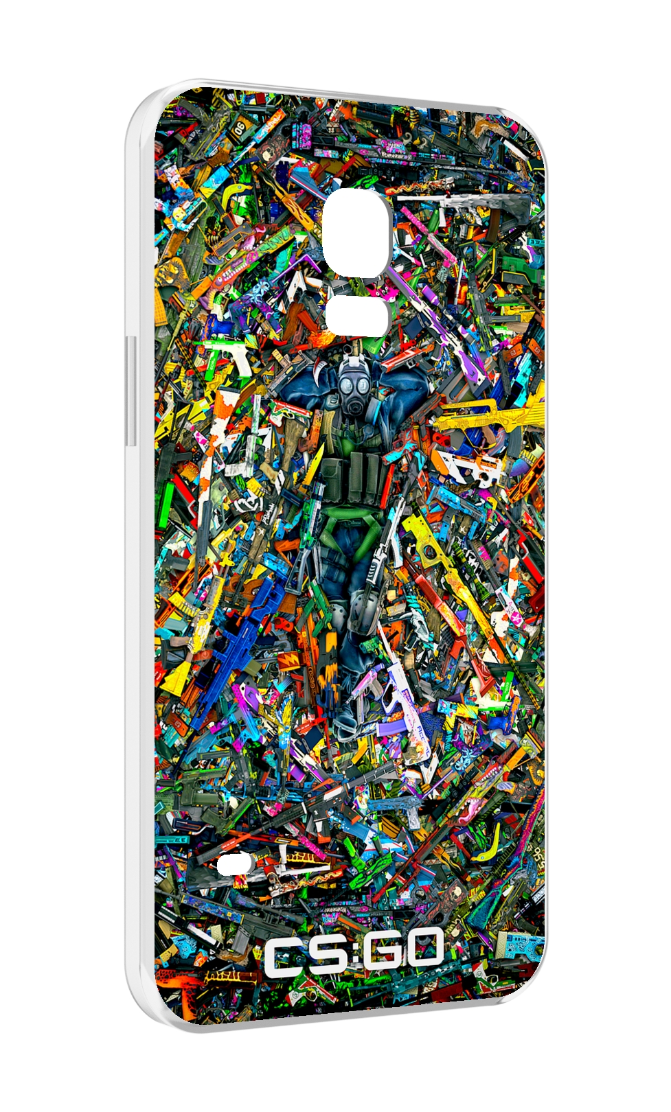 

Чехол MyPads CS GO guns skins мужской для Samsung Galaxy S5 mini, Прозрачный, Tocco