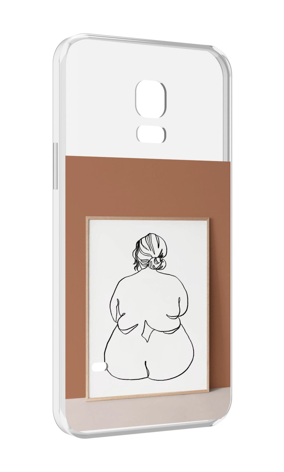 

Чехол MyPads Body Positive Female Figure Line Art женский для Samsung Galaxy S5 mini, Прозрачный, Tocco