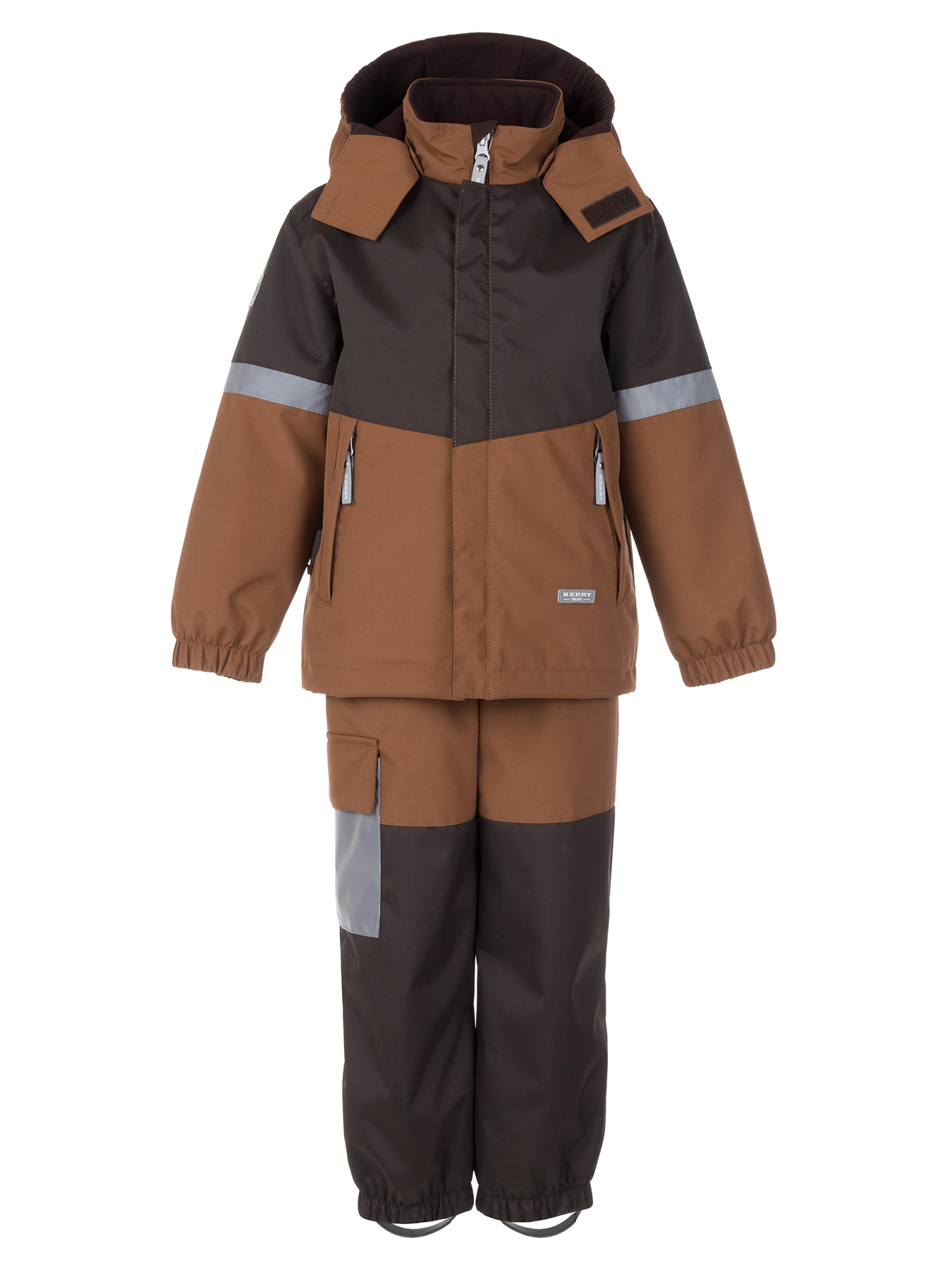 Комплект верхней одежды KERRY DRAKE K24036, 801-коричневый,темно-коричневый, 134