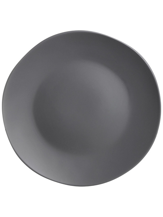 

Тарелка обеденная Lefard Shadow керамика 26,5 см 577-185, Серый
