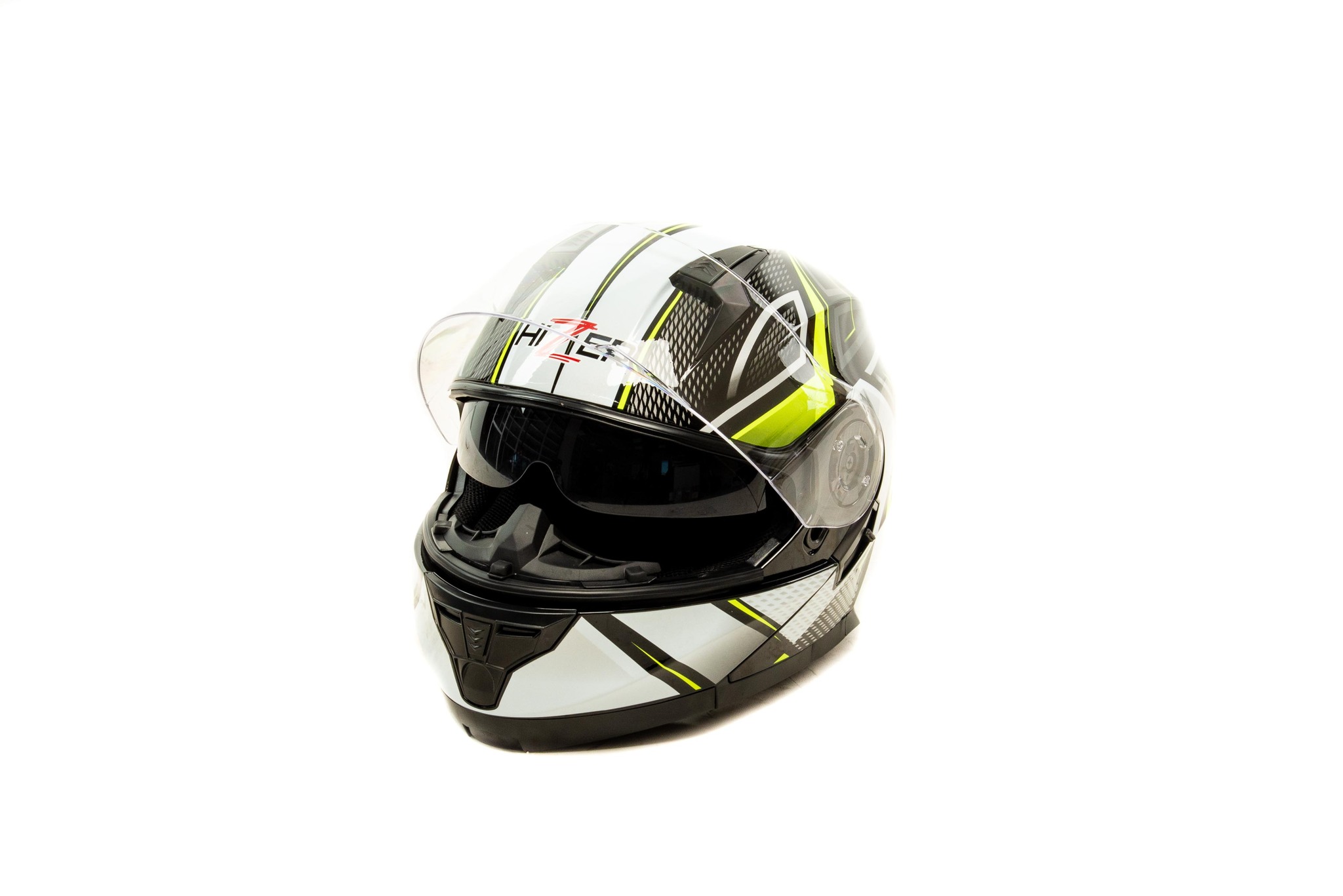 

Шлем мото интеграл HIZER B5162 (L) #3 black/lemon