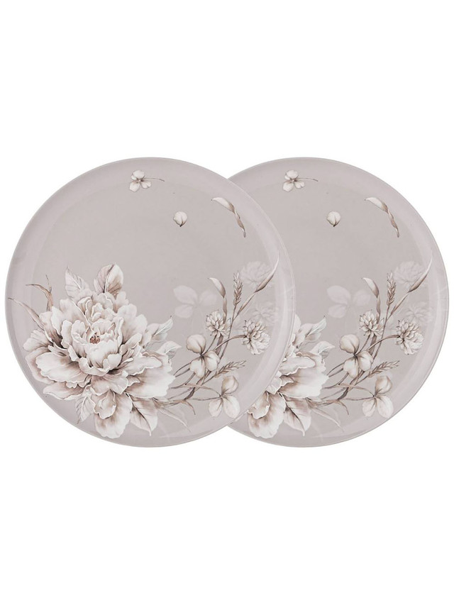

Тарелка Lefard White Flower фарфор 25,5 см 415-2130, Серый