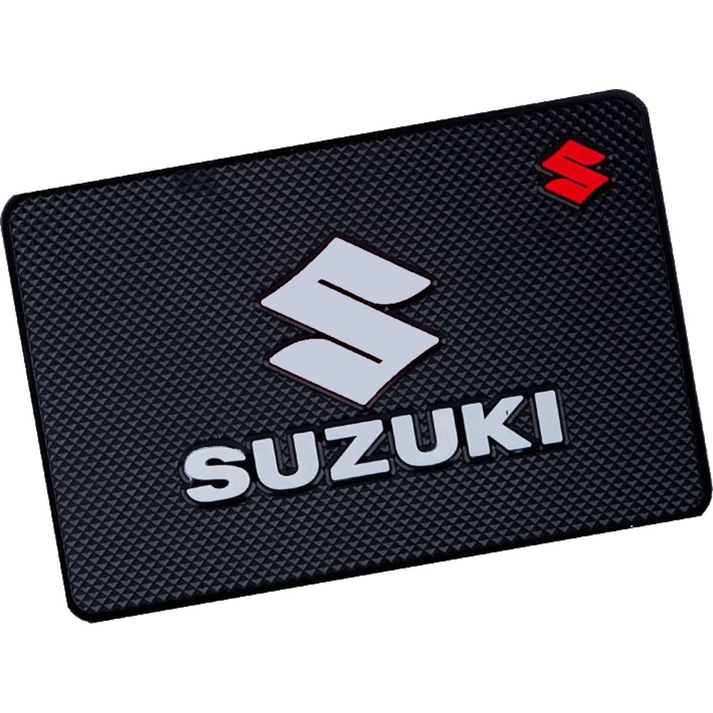 Противоскользящий коврик с логотипом SUZUKI черный