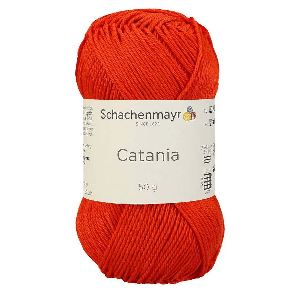 

Schachenmayr Originals Catania 00390 томатный, Красный