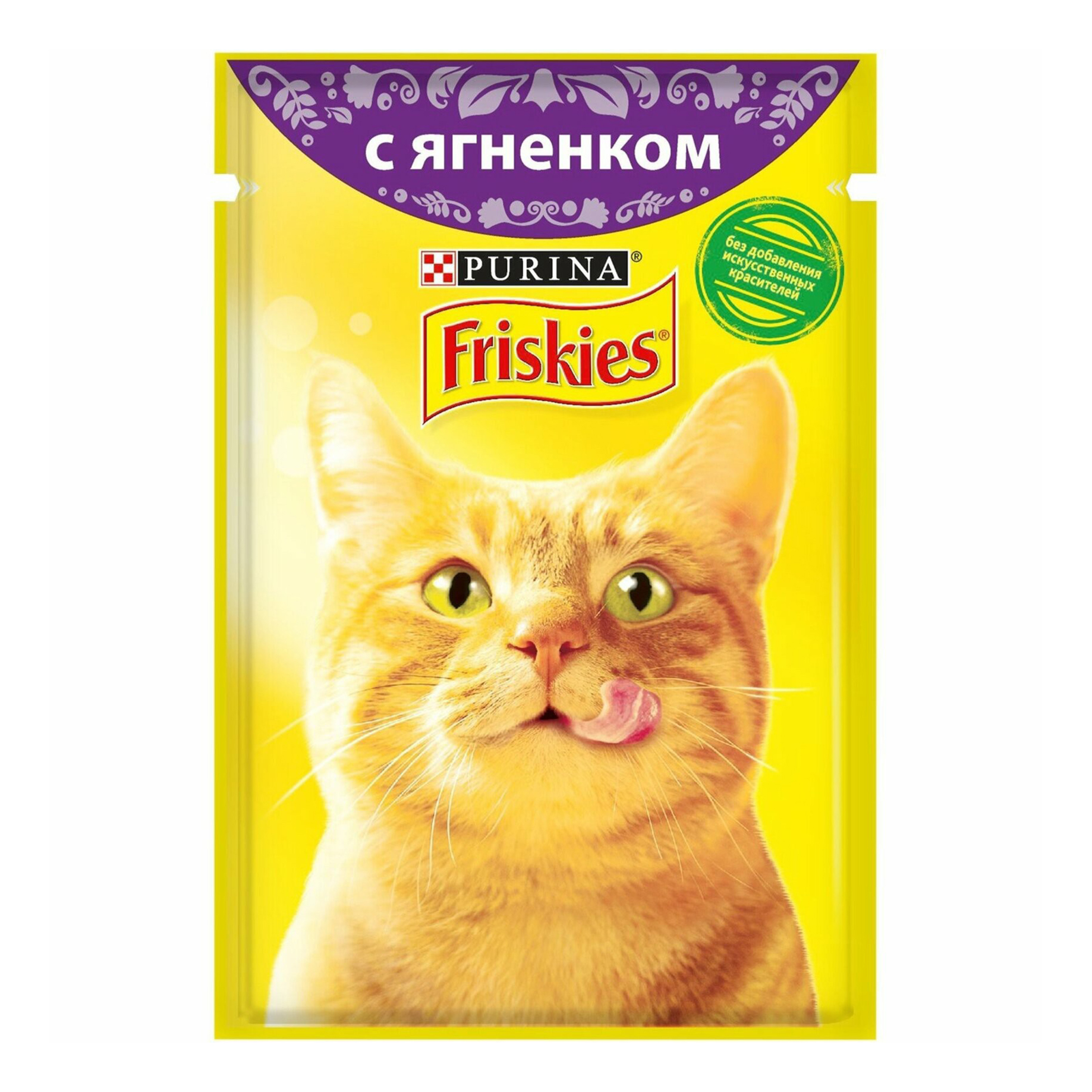 

Влажный корм для кошек Friskies с ягненком в подливе повседневный, 85 г, ягненок 85 г