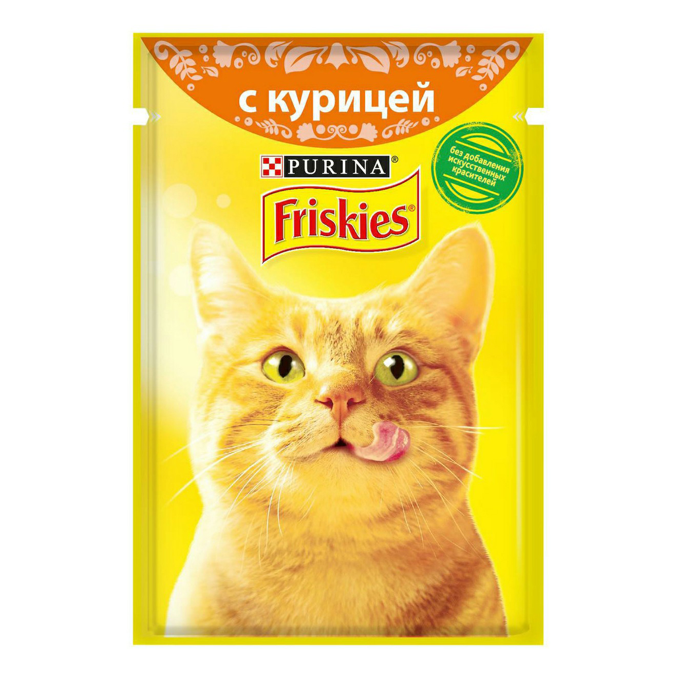 

Влажный корм Friskies с курицей в подливе повседневный для взрослых кошек 85 г