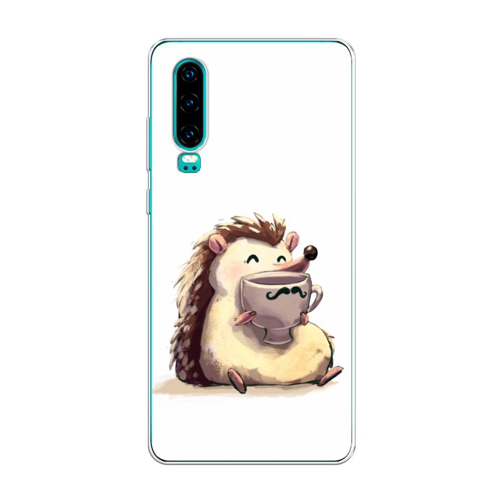 

Чехол Awog на Huawei P30 "Еж кофеман", Белый;коричневый;бежевый, 68550-10