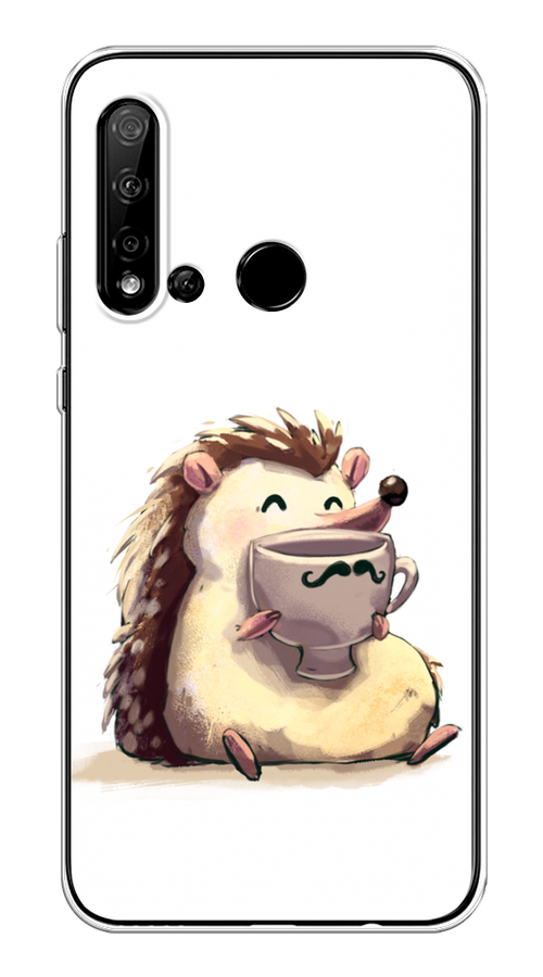 

Чехол Awog на Huawei P20 lite 2019 "Еж кофеман", Белый;коричневый;бежевый, 69750-10
