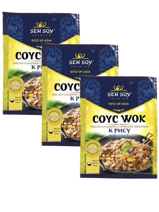 

Cоус WOK ВОК кисло сладкий Sen Soy Premium с грибами шиитаке