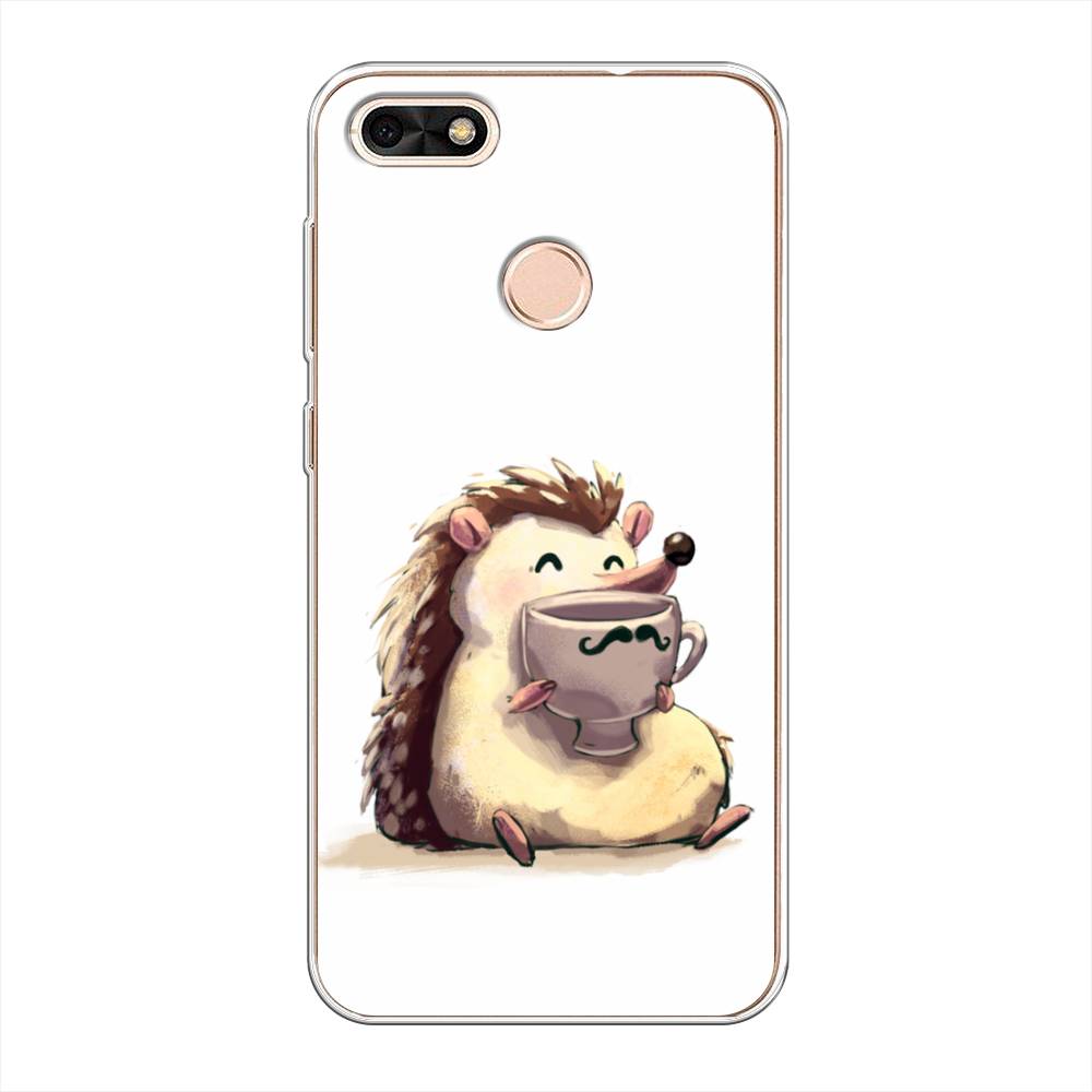 

Чехол Awog на Huawei Nova Lite (2017) "Еж кофеман", Белый;коричневый;бежевый, 64750-10