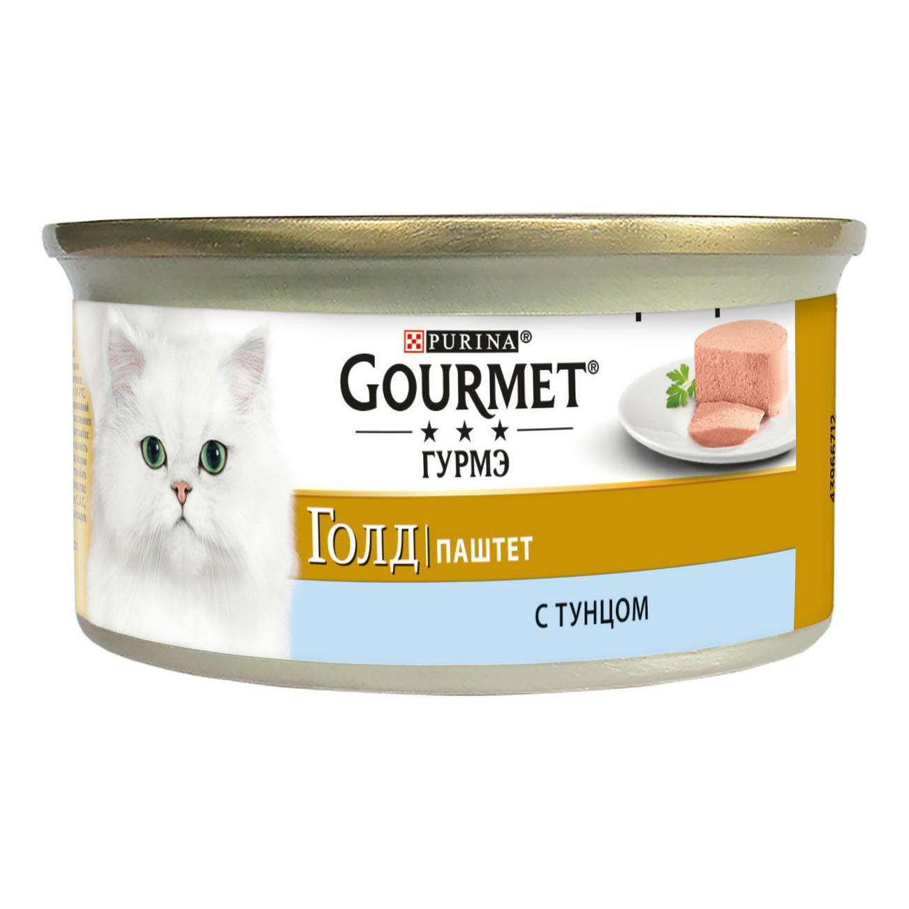 

Влажный корм Gourmet Паштет с тунцом повседневный для кошек 85 г