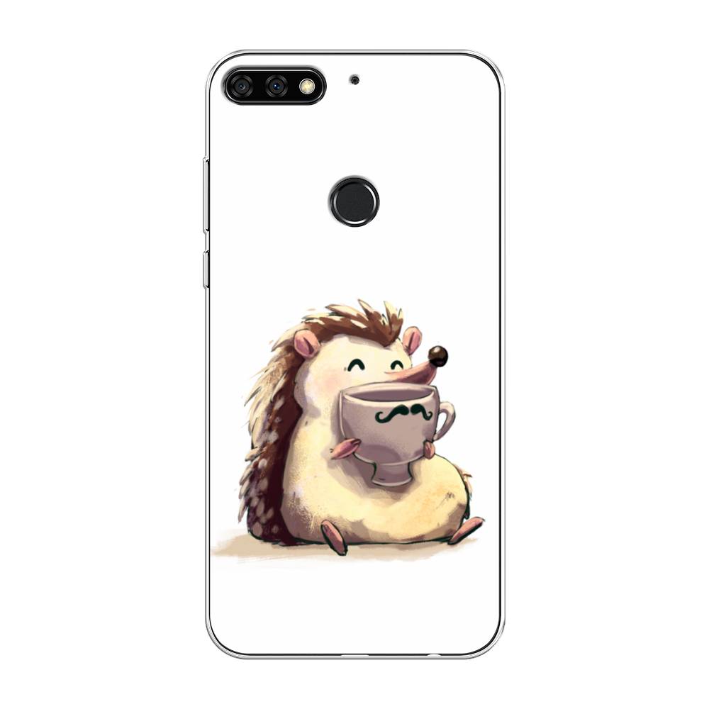 

Чехол Awog на Huawei Nova 2 Lite "Еж кофеман", Белый;коричневый;бежевый, 64650-10
