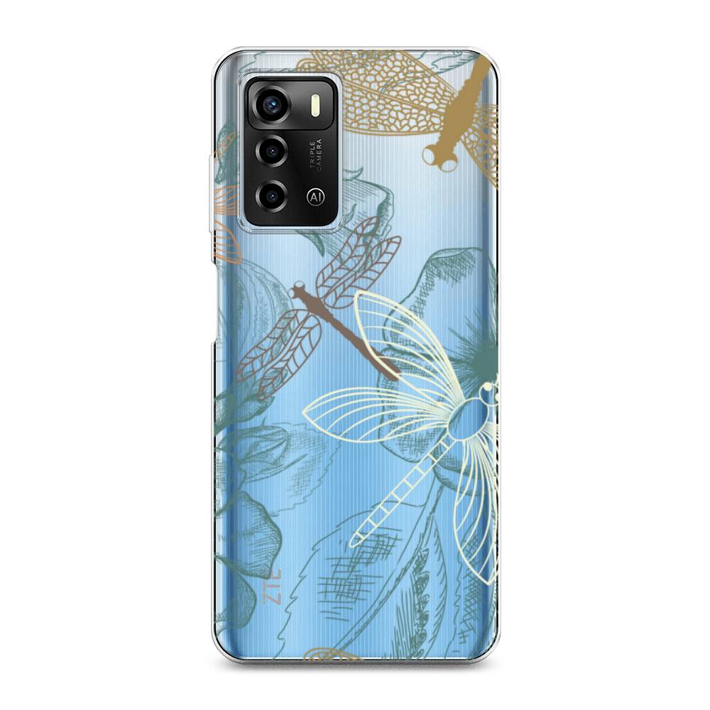 

Чехол Awog на ZTE Blade A72 / ЗТЕ Блэйд A72 "Тени стрекоз", 135450-8