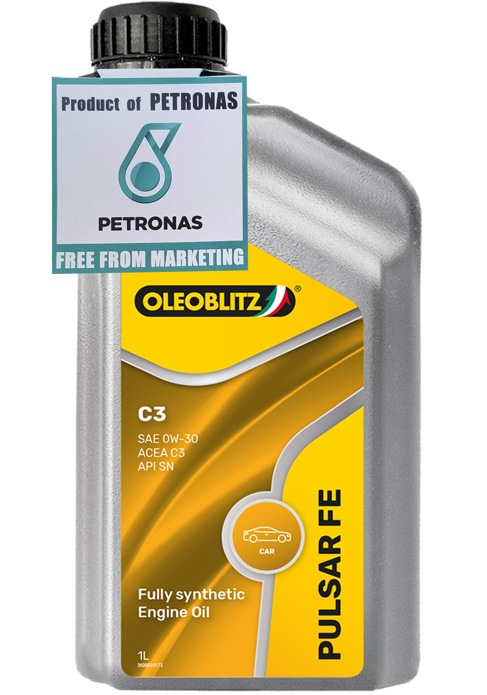 PETRONAS OLEOBLITZ PULSAR FE C3 0W-30.Cинт.масло ACEA C3 API SN MB 229.51/229.52 20/1л шт/