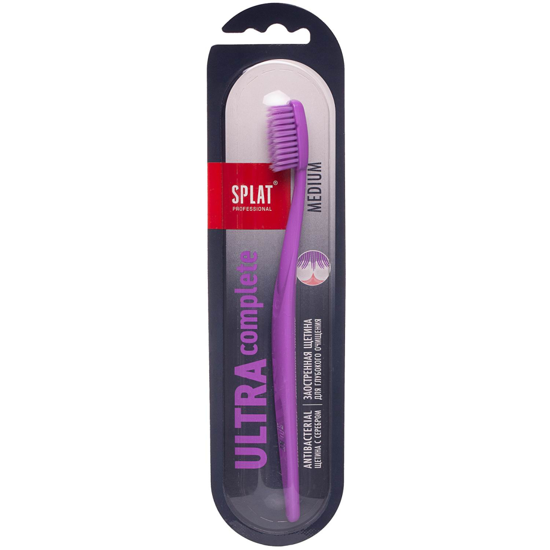 

Щётка зубная Splat Professional Ultra Complete, средняя, сиреневая, Фиолетовый