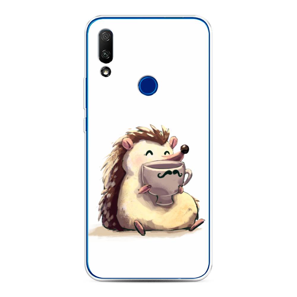 

Чехол Awog на Honor 9X "Еж кофеман", Белый;коричневый;бежевый, 69950-10