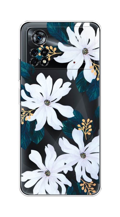 

Чехол на Xiaomi Poco X4 Pro 5G "Delilah Flower", Зеленый;белый, 313150-1