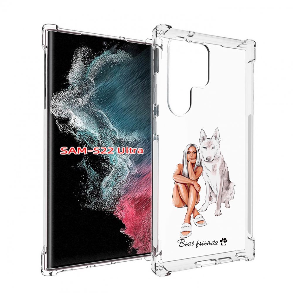 

Чехол MyPads Лучшие-друзья для Samsung Galaxy S23 Ultra, Прозрачный, Tocco