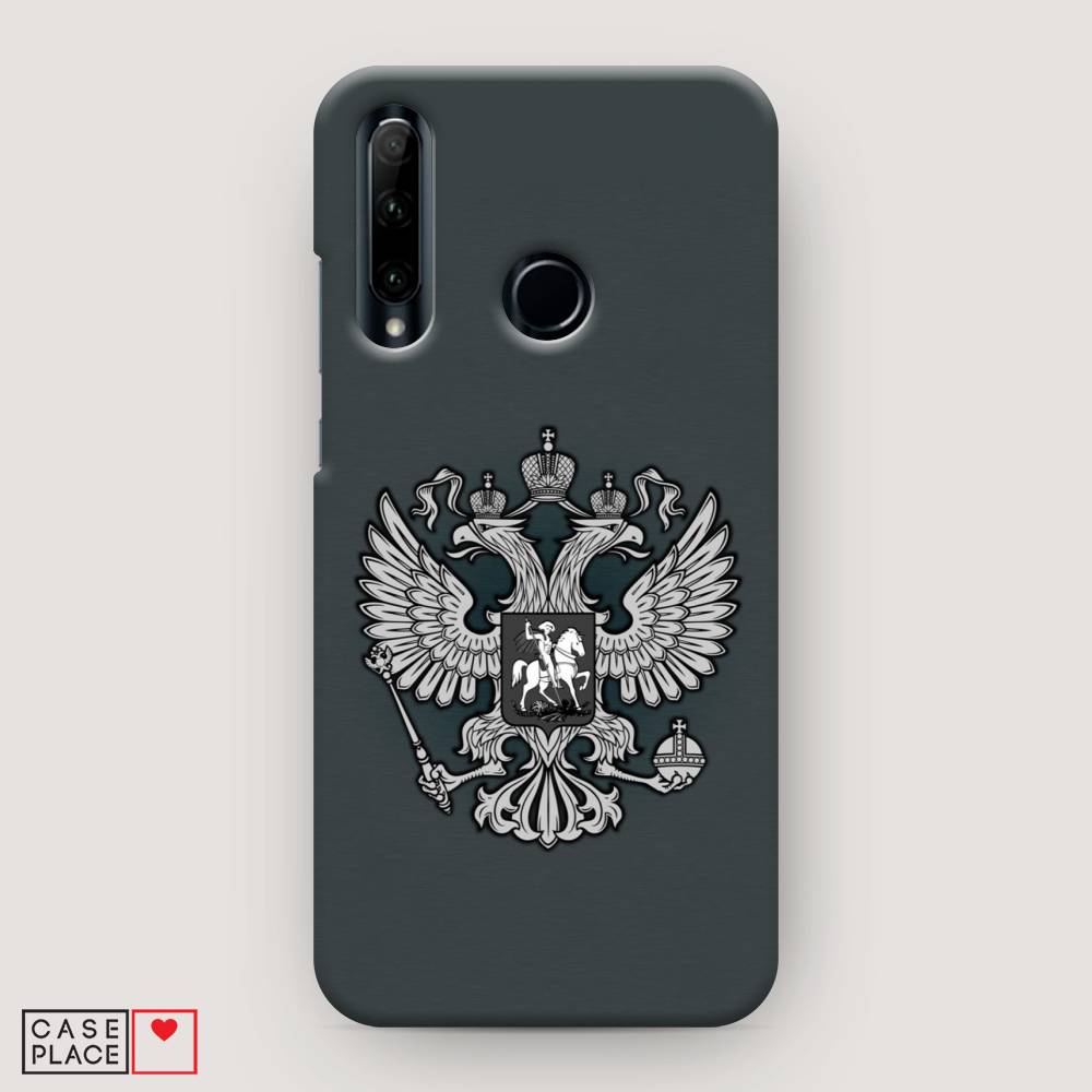 фото Чехол awog "герб россии серый" для honor 20e