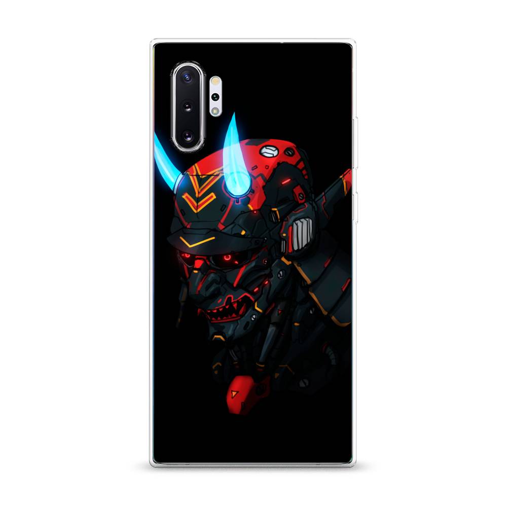 

Чехол Awog на Samsung Galaxy Note 10 Plus "Неоновый самурай", Разноцветный, 28550-6