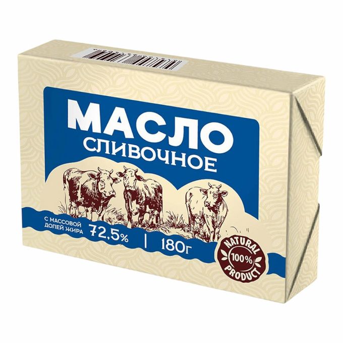 Масло сливочное Болтовский маслосыркомбинат Фирменное сладко-сливочное, 72,5%, 180 г