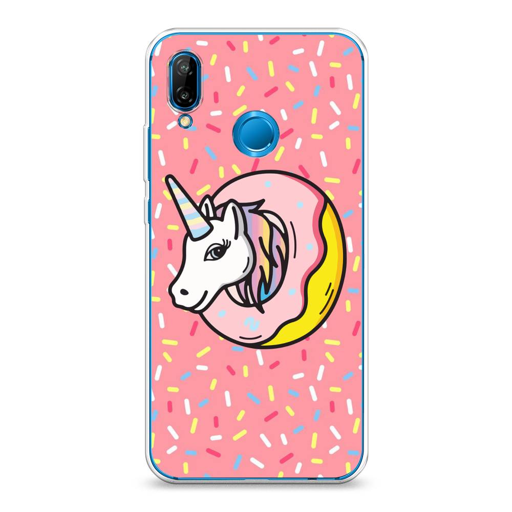 

Чехол Awog на Huawei P20 Lite "Единорог в пончике", Розовый;желтый;белый, 64450-2