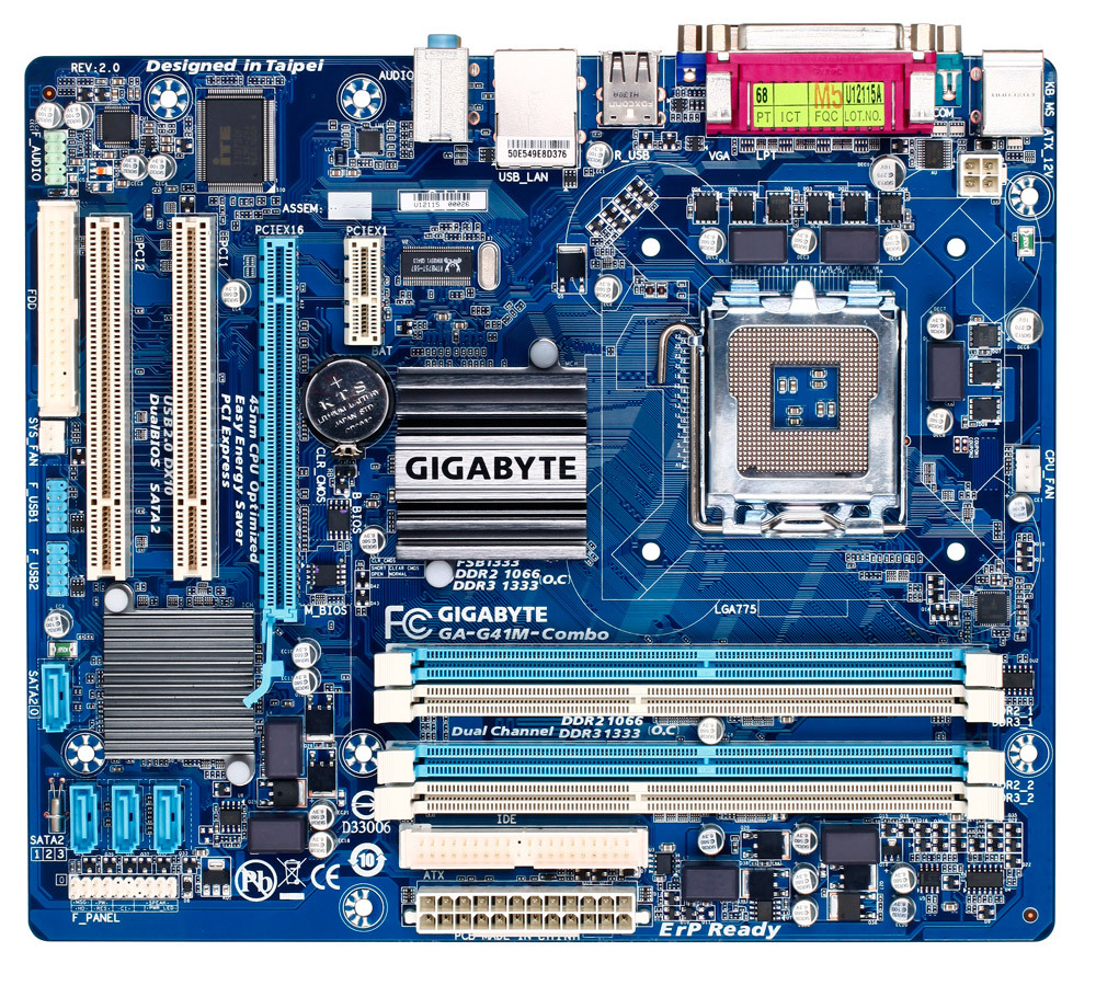 

Материнская плата GigaByte GA-G41M-COMBO / GA-G41M-COMBO-GQ