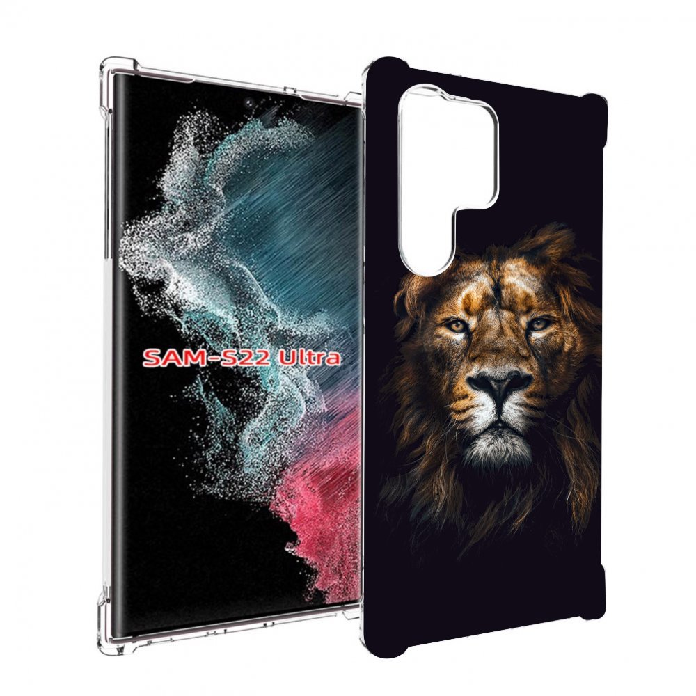 

Чехол MyPads Лев-в-тени мужской для Samsung Galaxy S23 Ultra, Прозрачный, Tocco