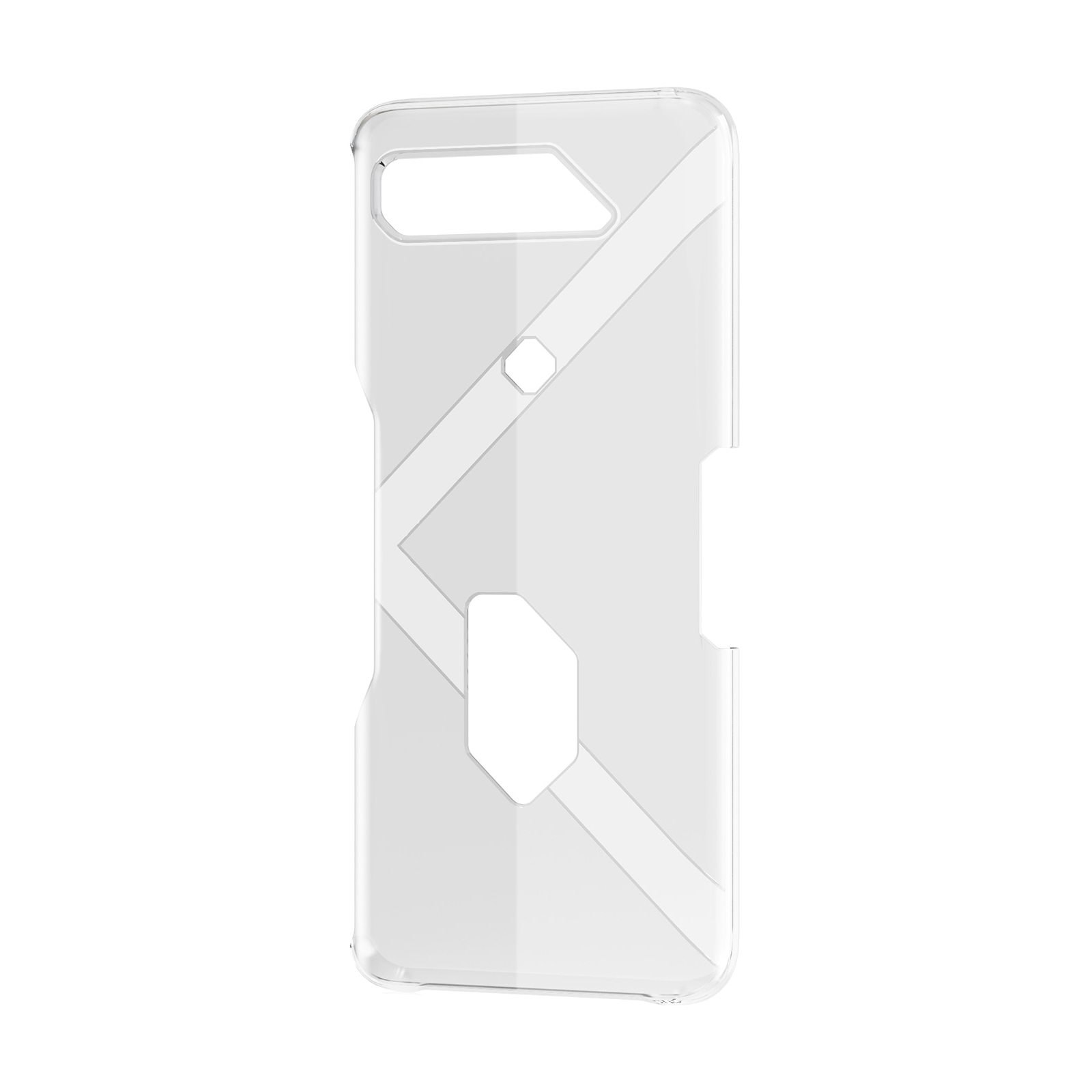 

Задняя панель-чехол-накладка для Asus ROG Phone 5 из качественного пластика прозрачная, Прозрачный