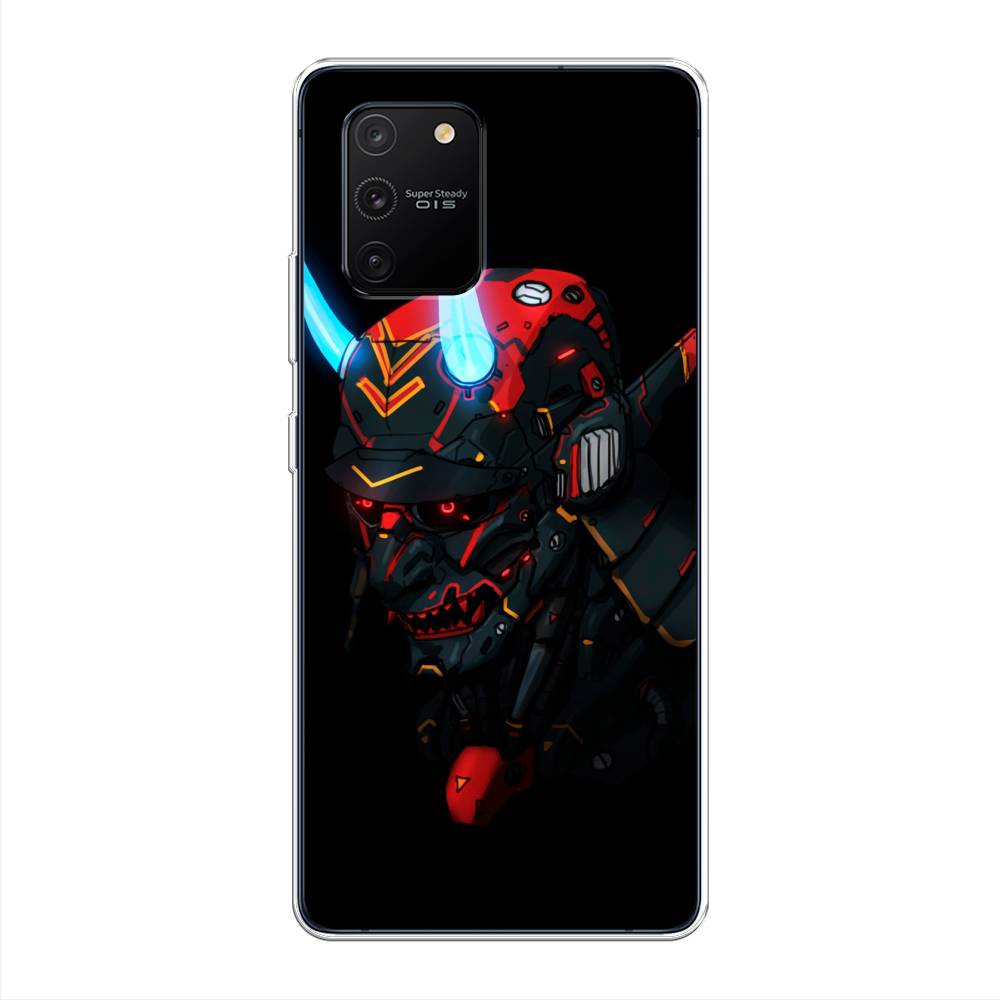 

Чехол Awog на Samsung Galaxy A91/S10 Lite "Неоновый самурай", Разноцветный, 29950-6