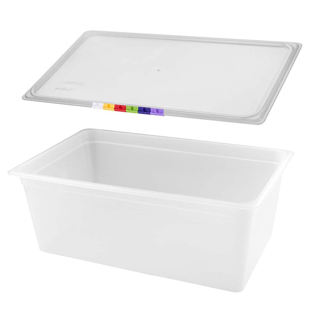 

Гастроемкость Restola 26,2 л с крышкой, 11, полипропилен, прозрачный, 422100301.422100401