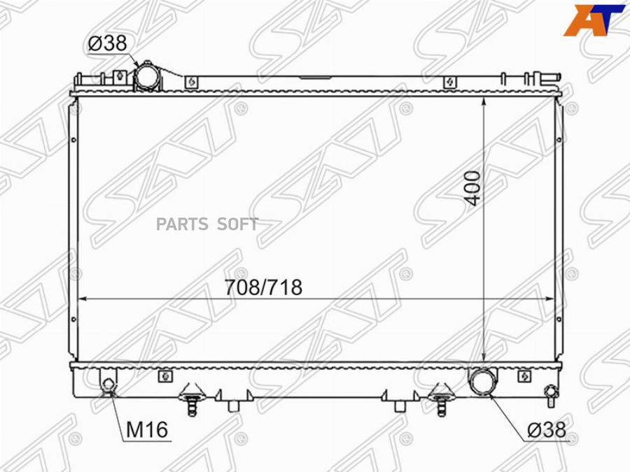 Радиатор Lexus Ls400/Celsior Ucf20 94-01 Sat арт. TY0007-F20