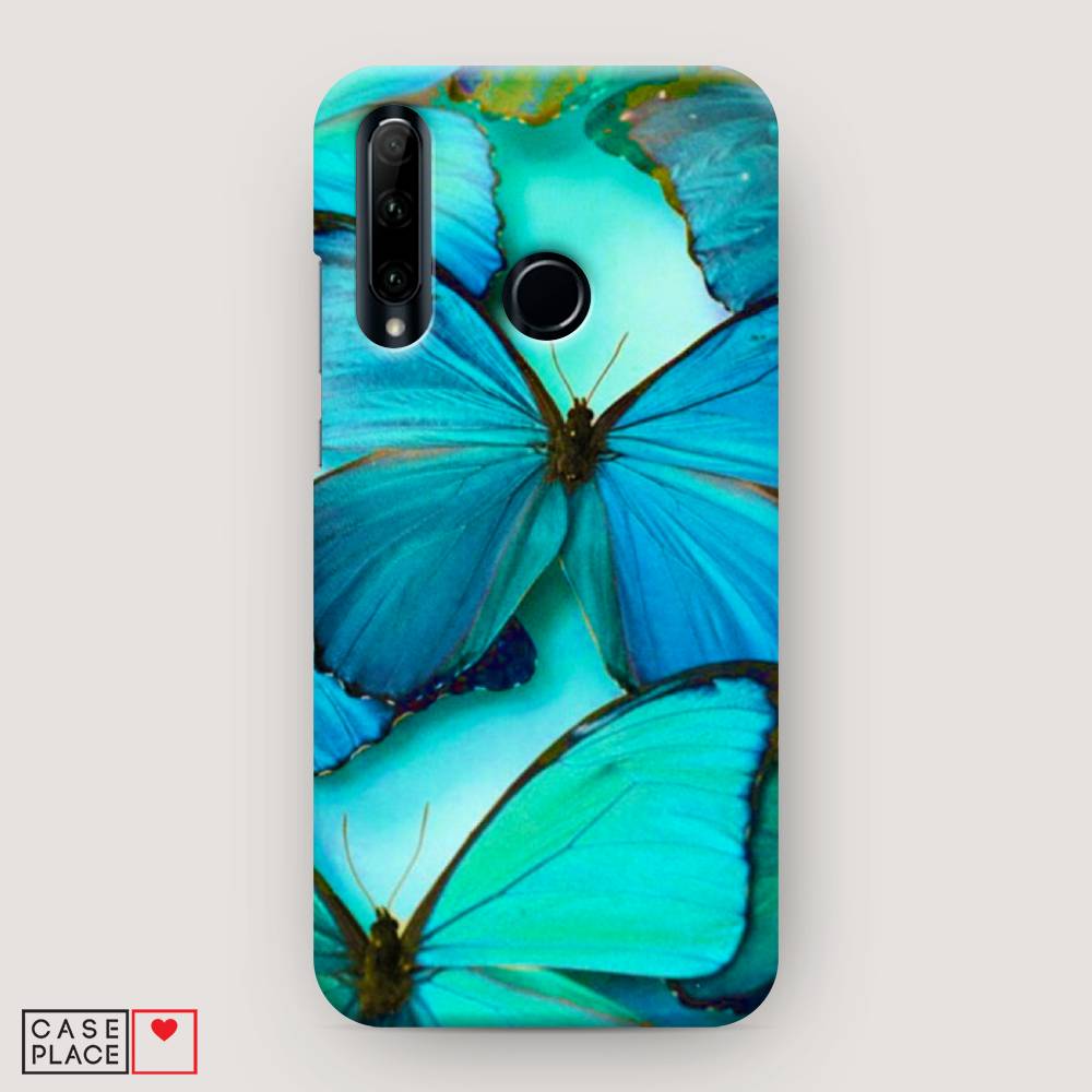 фото Чехол awog "неоновые бабочки" для honor 20e