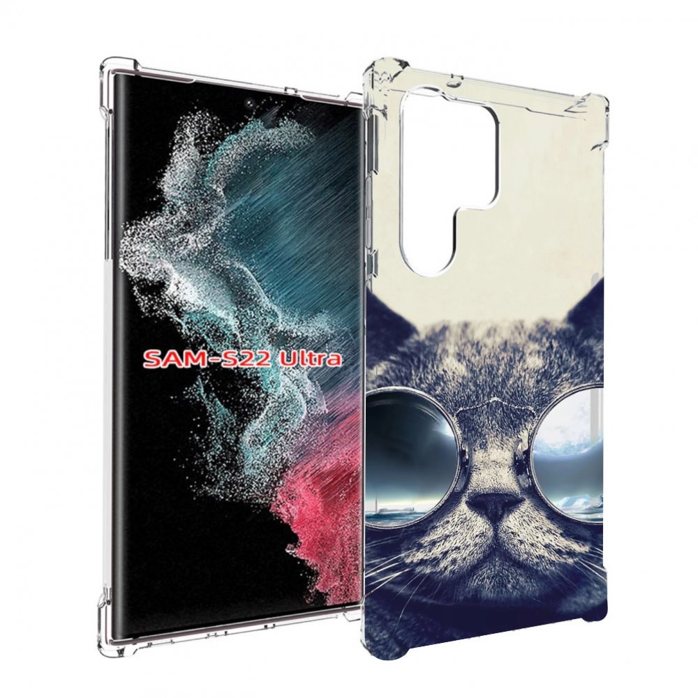 

Чехол MyPads Кот-в-очках-2 для Samsung Galaxy S23 Ultra, Прозрачный, Tocco