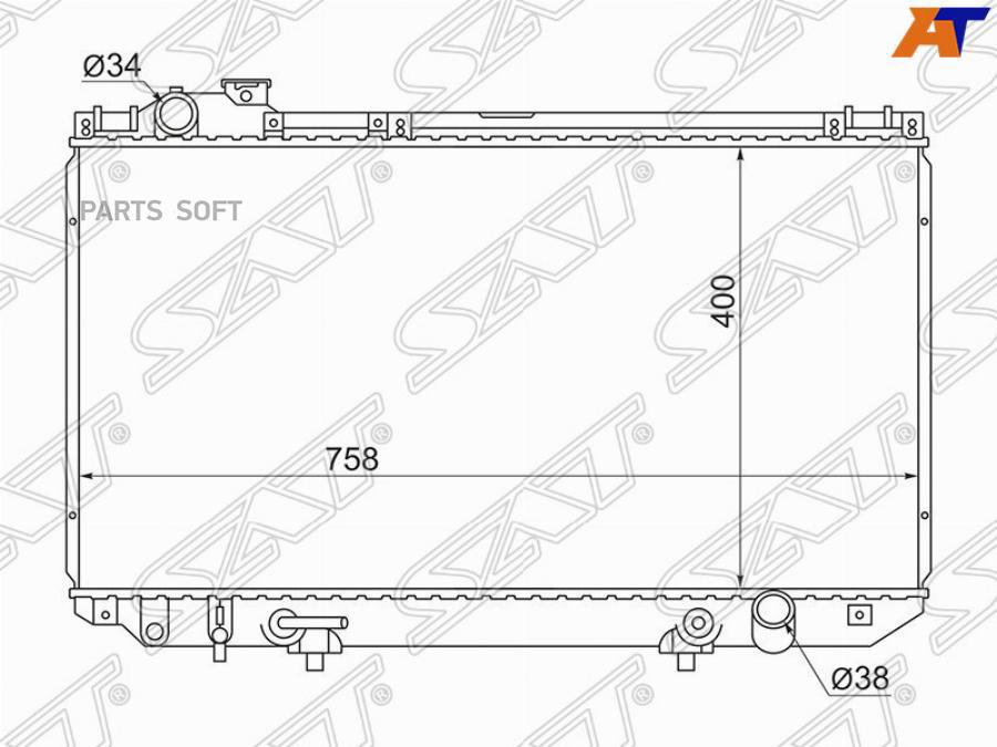 

Радиатор Lexus Gs300/Aristo/Crown Majesta 3.0 91-97 Sat арт. TY0006-147