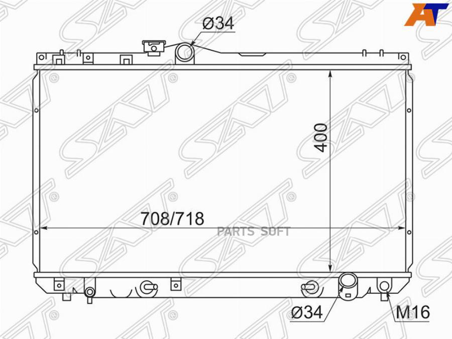 

Радиатор Toyota Markii/Chaser/Cresta #X90 2,0-3,0 92-96 Sat арт. TY0005-90