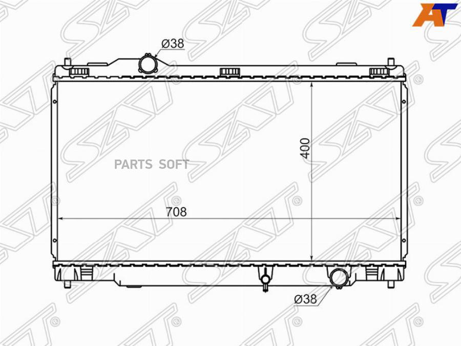 

Радиатор Toyota Mark X 2gr/3gr/4gr/Lexus Gs300/460/430/350/450h 04- Sat арт. TY0005-120