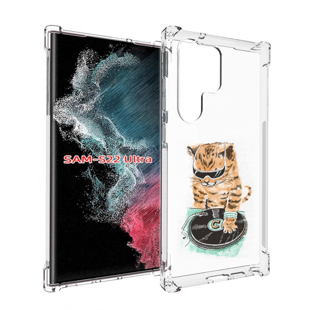 

Чехол MyPads Кот диджей для Samsung Galaxy S23 Ultra, Прозрачный, Tocco