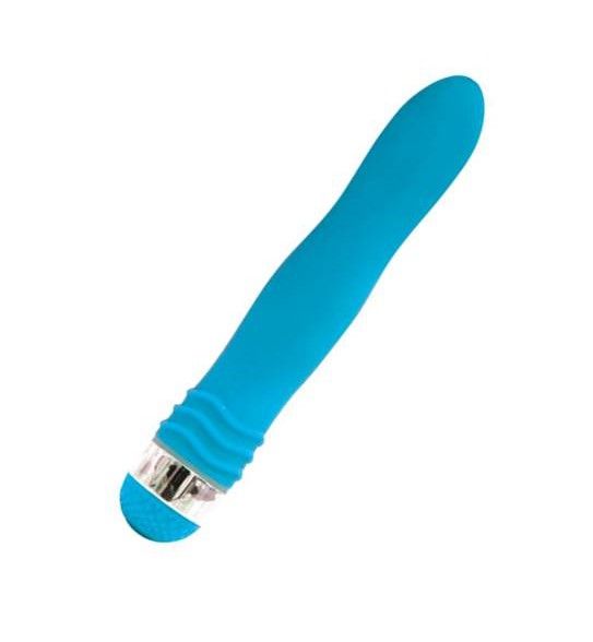 Вибратор Bior toys эргономический электрический синий Sexy Friend 17,5 см